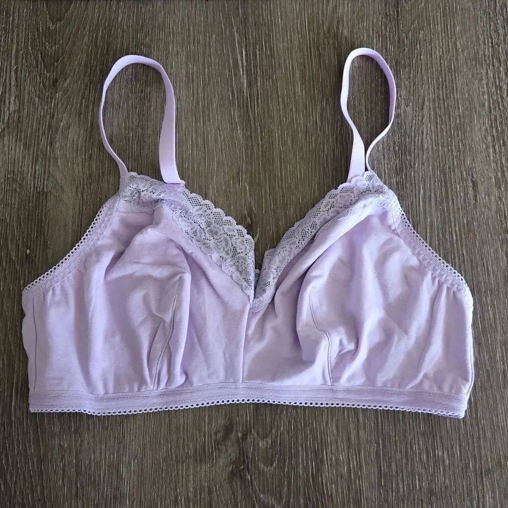 NEW Savage X Fenty Soft Lilac Lace Bralette 1X